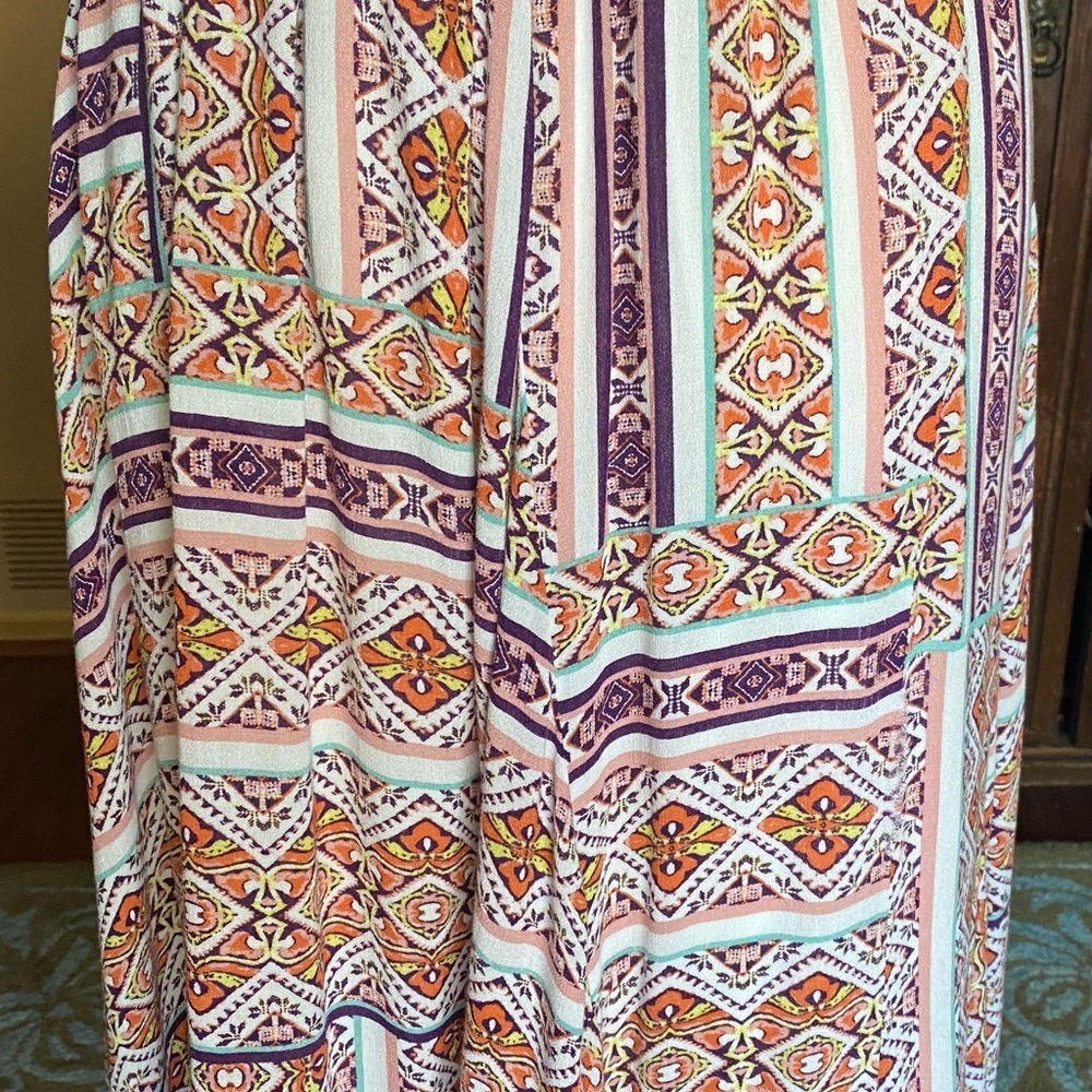 Perfect “gypsy” skirt handkerchief hem with crocheted lace trim size lar… - Picture 5 of 10